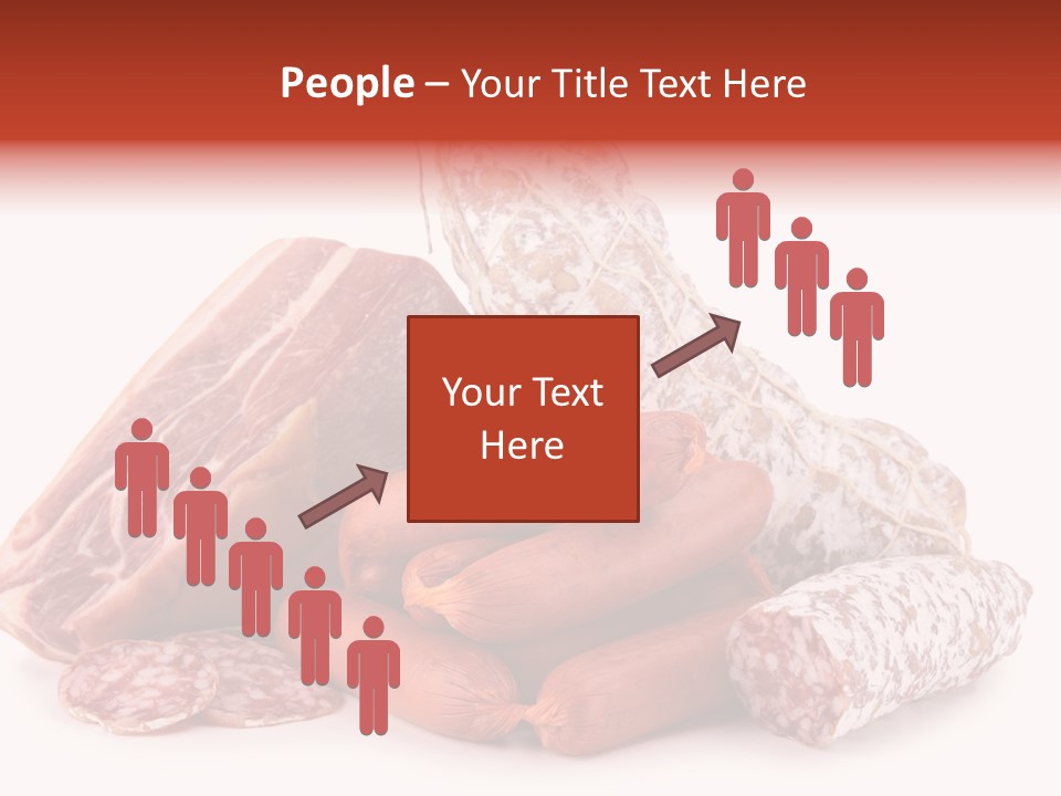 Piece Meat Isolated PowerPoint Template
