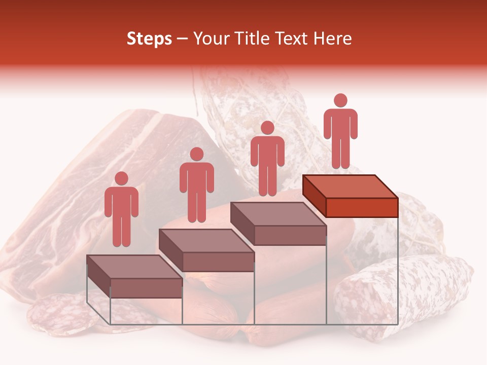 Piece Meat Isolated PowerPoint Template