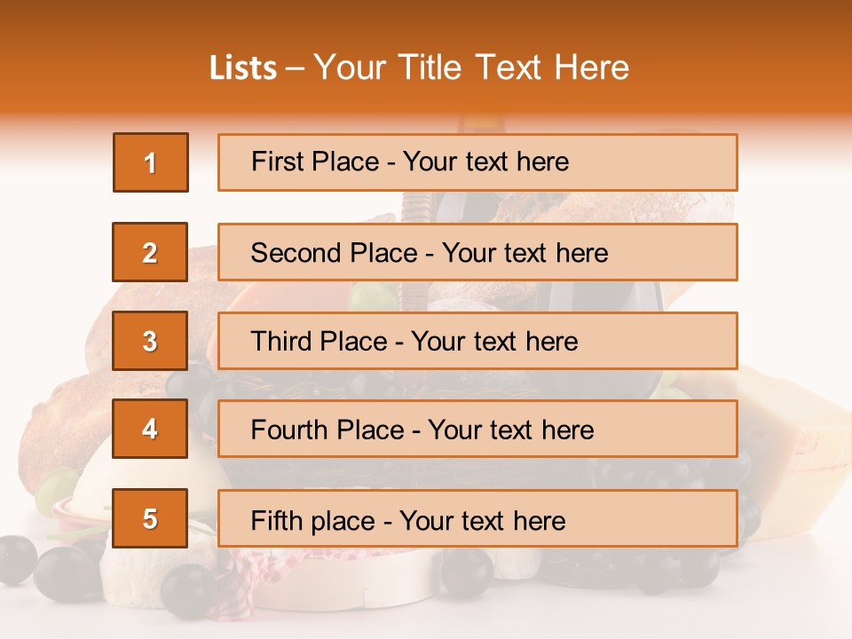 French Lunch Fresh PowerPoint Template