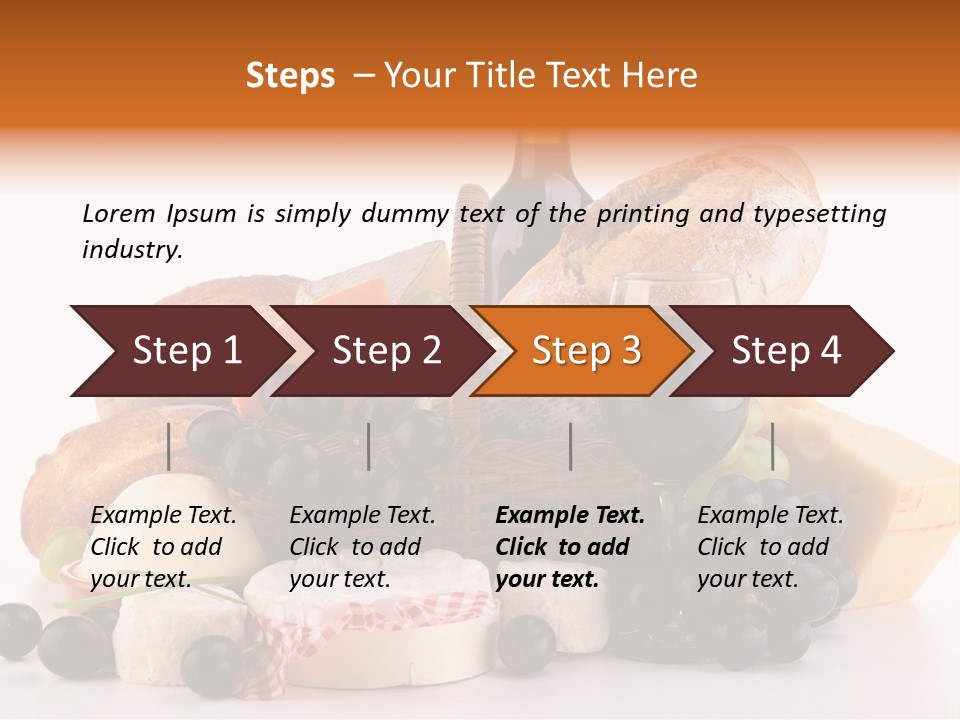 French Lunch Fresh PowerPoint Template