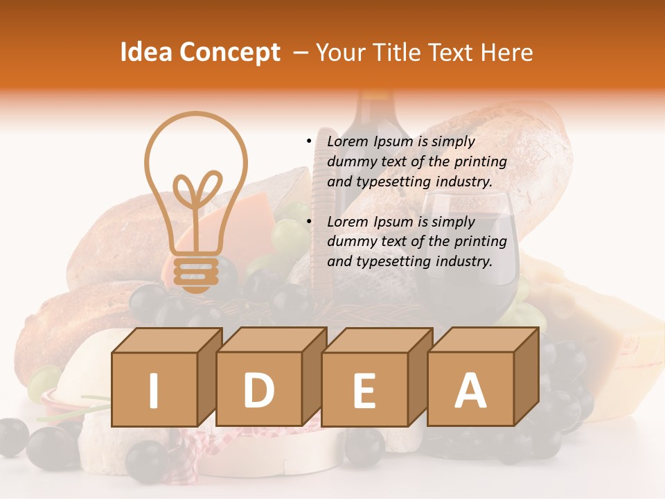 French Lunch Fresh PowerPoint Template