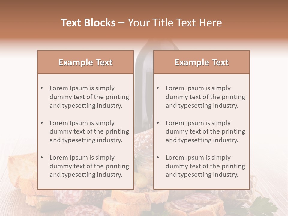 Composition Lunch Parsley PowerPoint Template