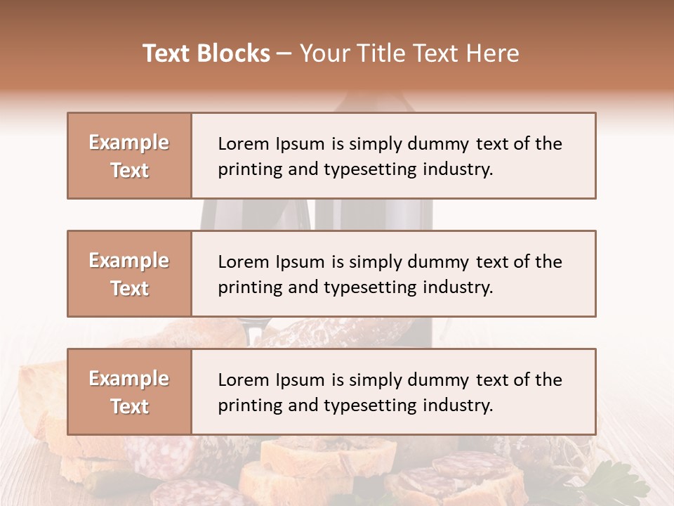 Composition Lunch Parsley PowerPoint Template