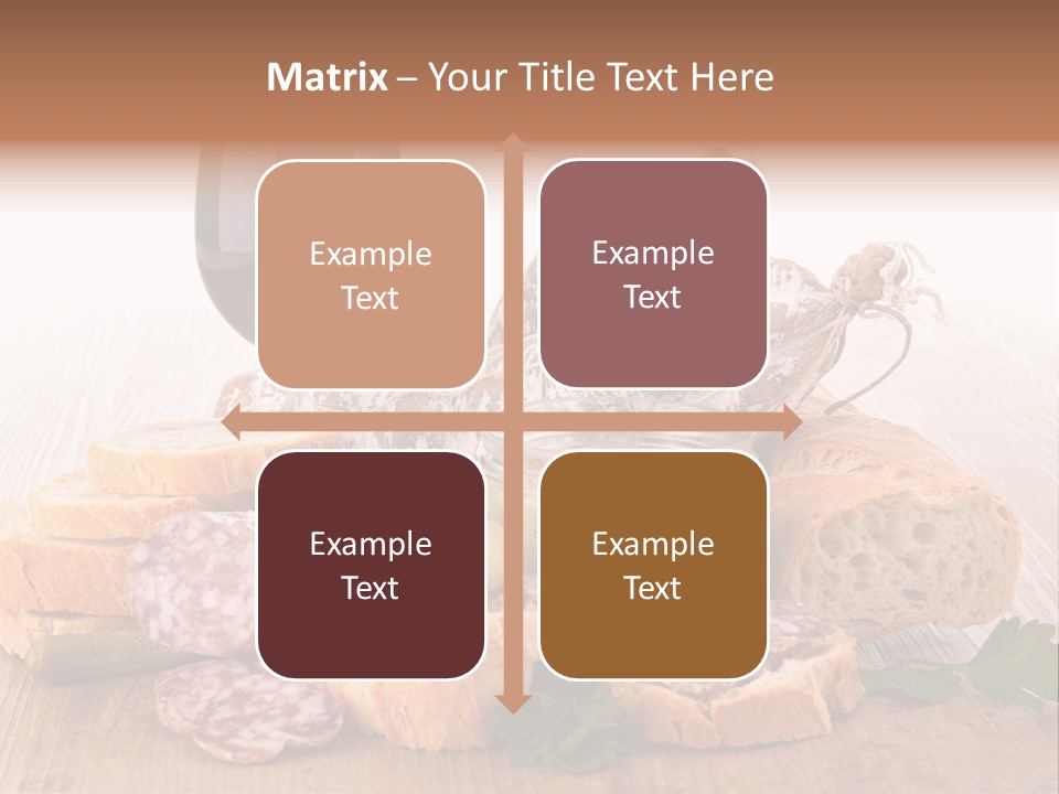 Toast Appetizer Meat PowerPoint Template