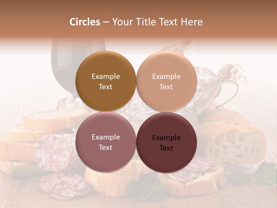Toast Appetizer Meat PowerPoint Template