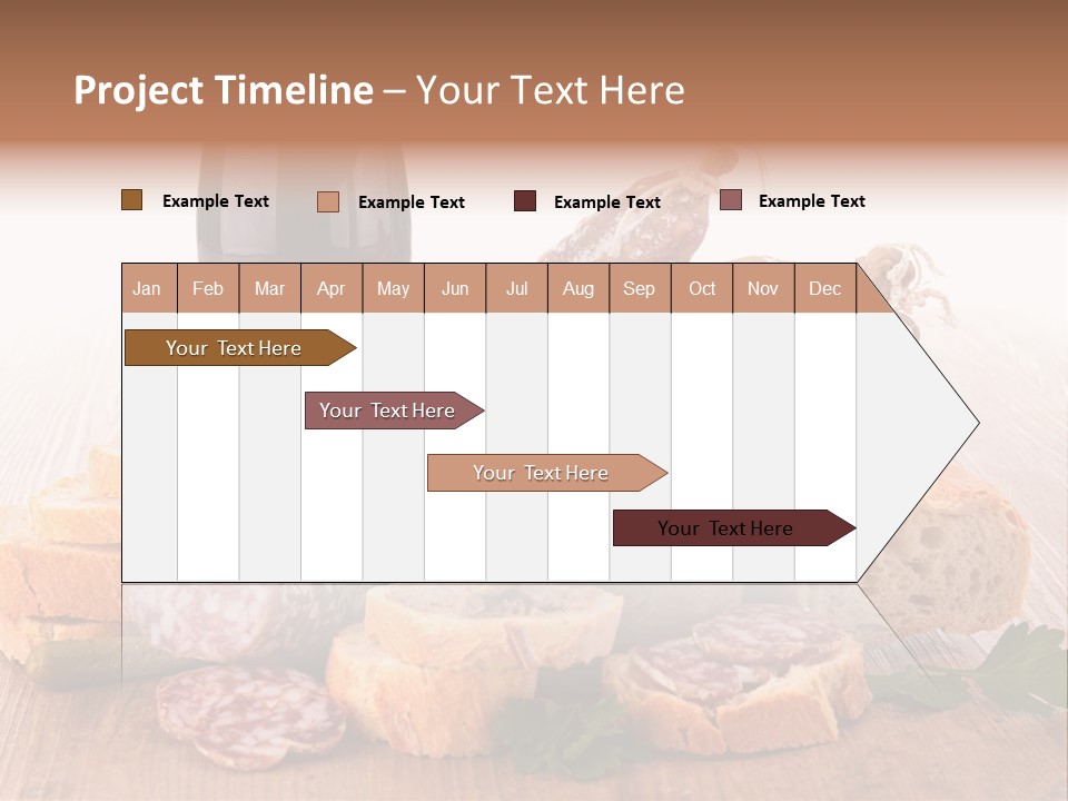 Toast Appetizer Meat PowerPoint Template