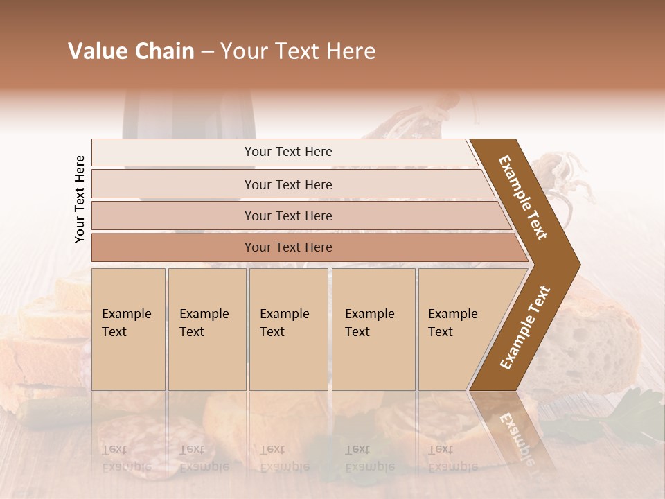 Toast Appetizer Meat PowerPoint Template
