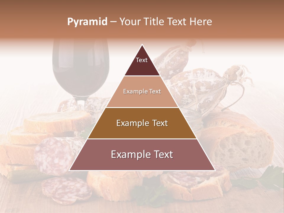 Toast Appetizer Meat PowerPoint Template