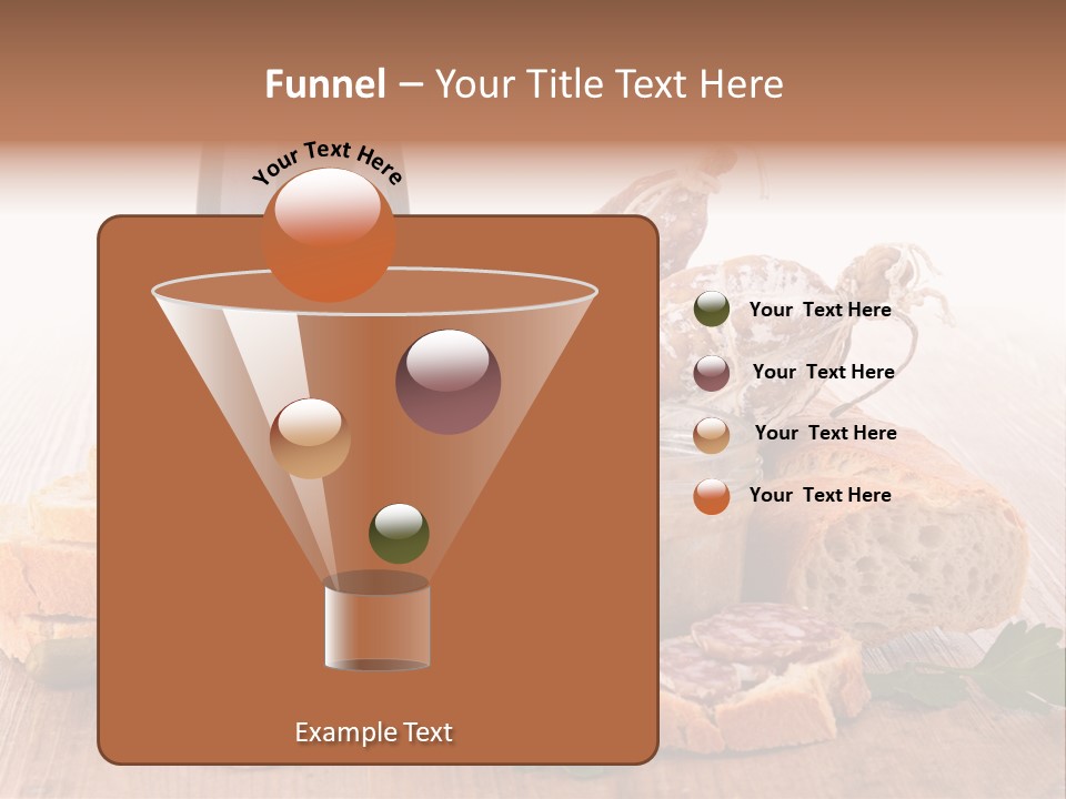 Toast Appetizer Meat PowerPoint Template