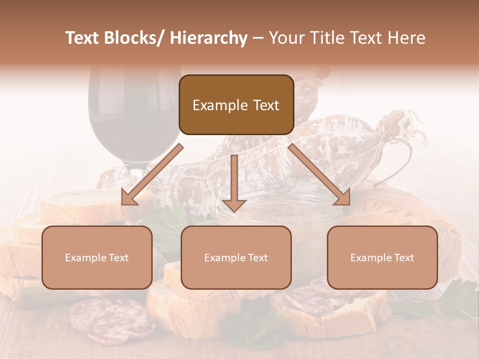 Toast Appetizer Meat PowerPoint Template