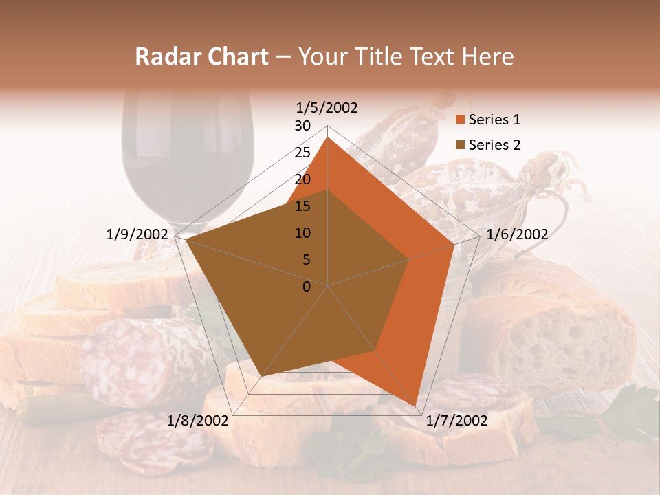 Toast Appetizer Meat PowerPoint Template