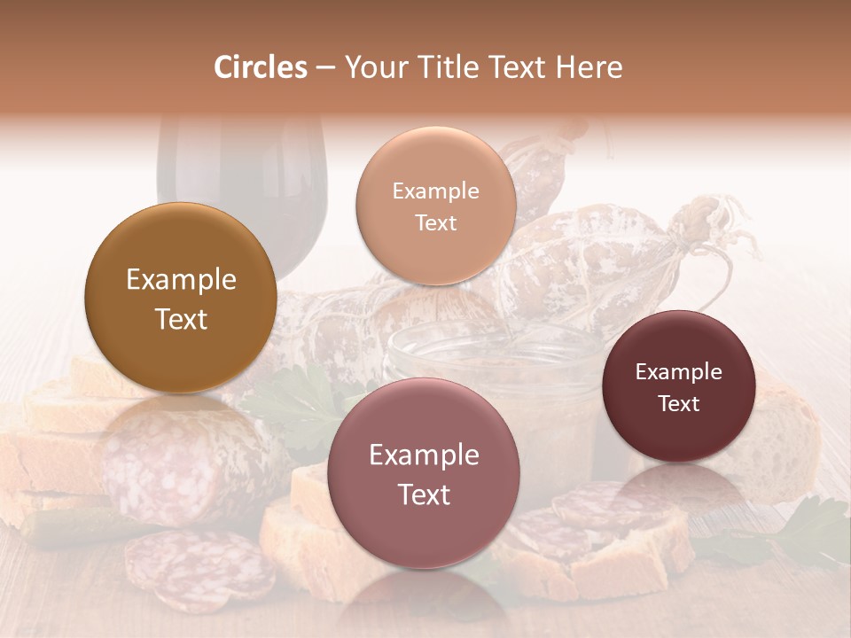 Toast Appetizer Meat PowerPoint Template