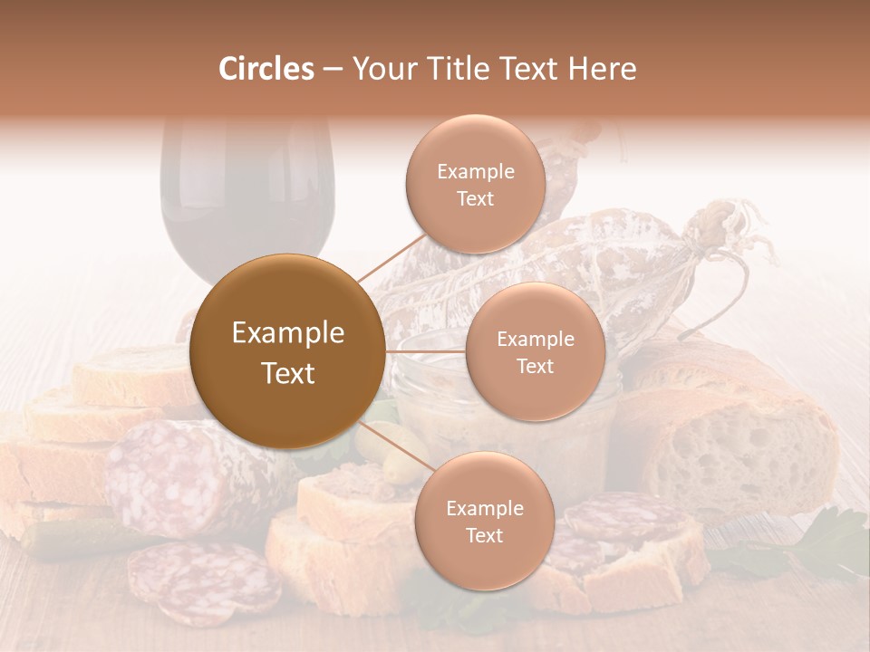 Toast Appetizer Meat PowerPoint Template