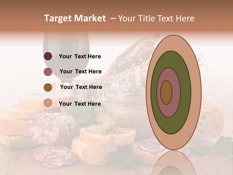 Toast Appetizer Meat PowerPoint Template