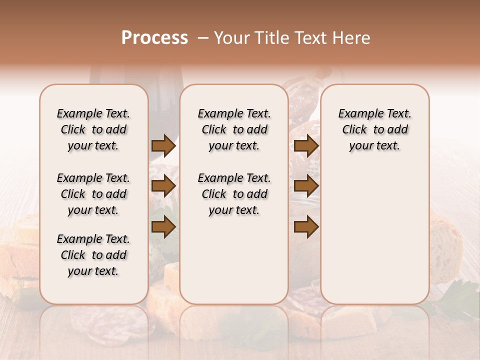 Toast Appetizer Meat PowerPoint Template