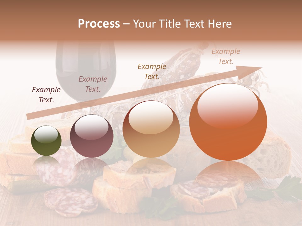 Toast Appetizer Meat PowerPoint Template