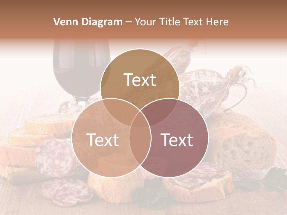 Toast Appetizer Meat PowerPoint Template