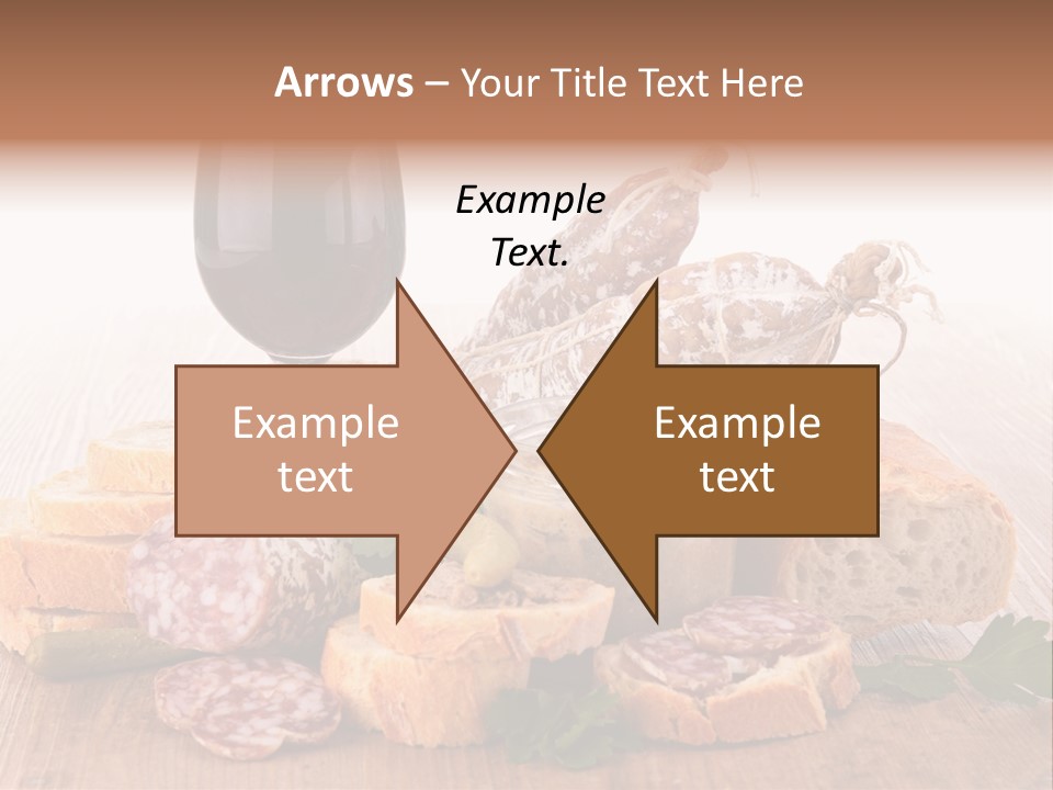 Toast Appetizer Meat PowerPoint Template