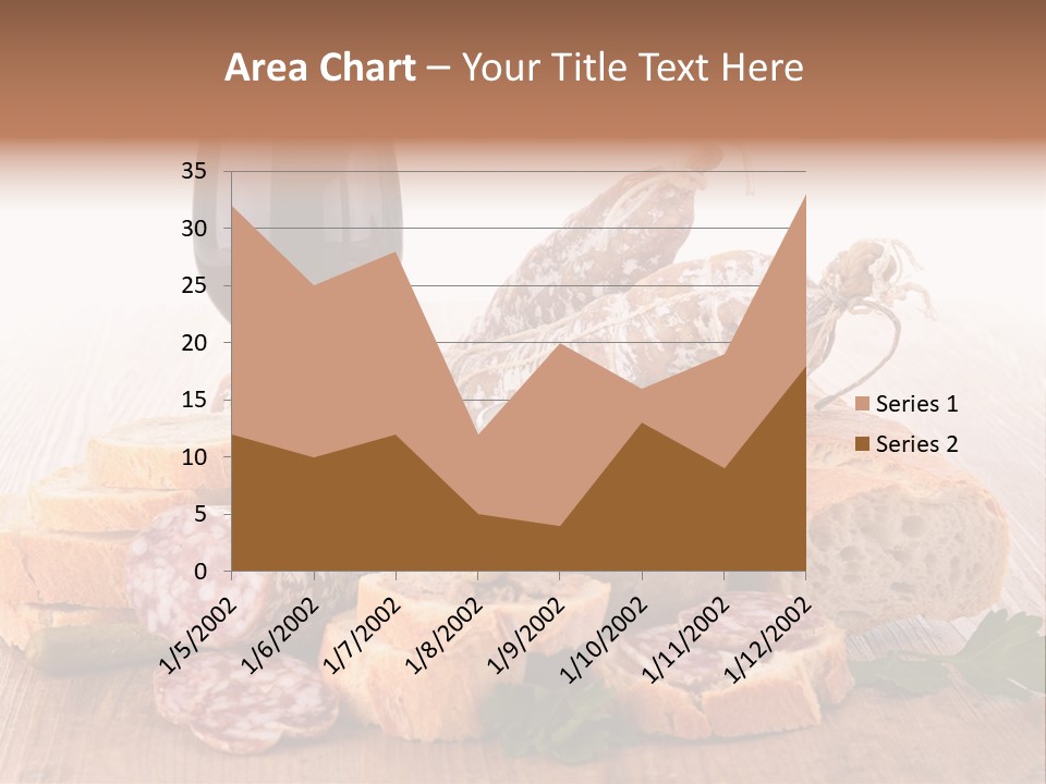 Toast Appetizer Meat PowerPoint Template