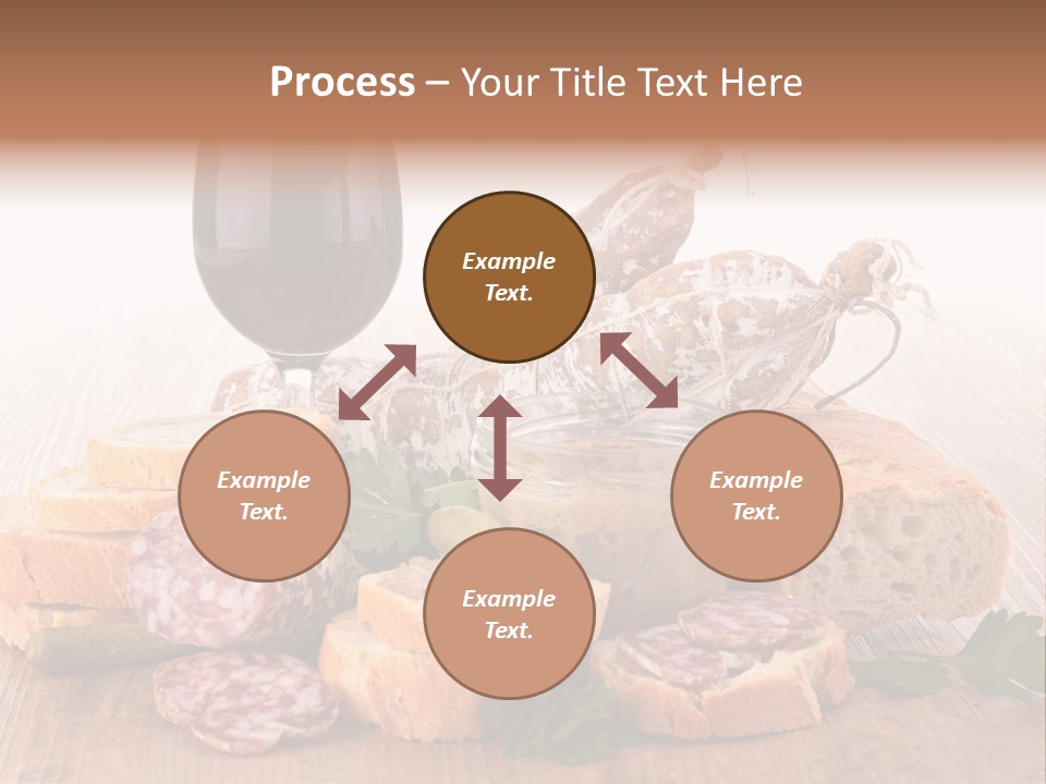 Toast Appetizer Meat PowerPoint Template