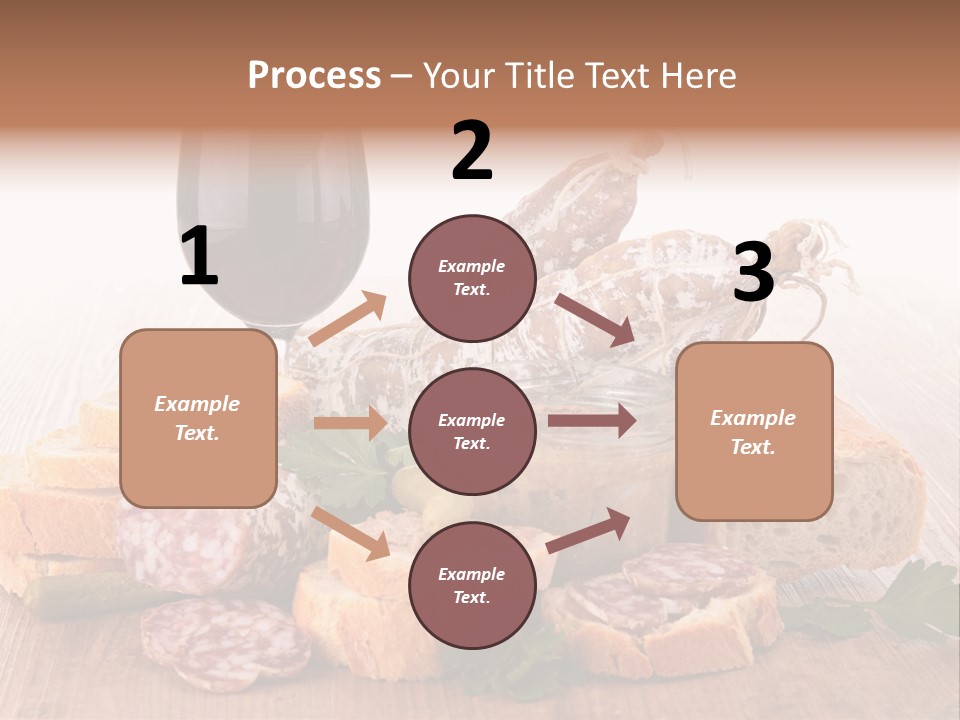 Toast Appetizer Meat PowerPoint Template