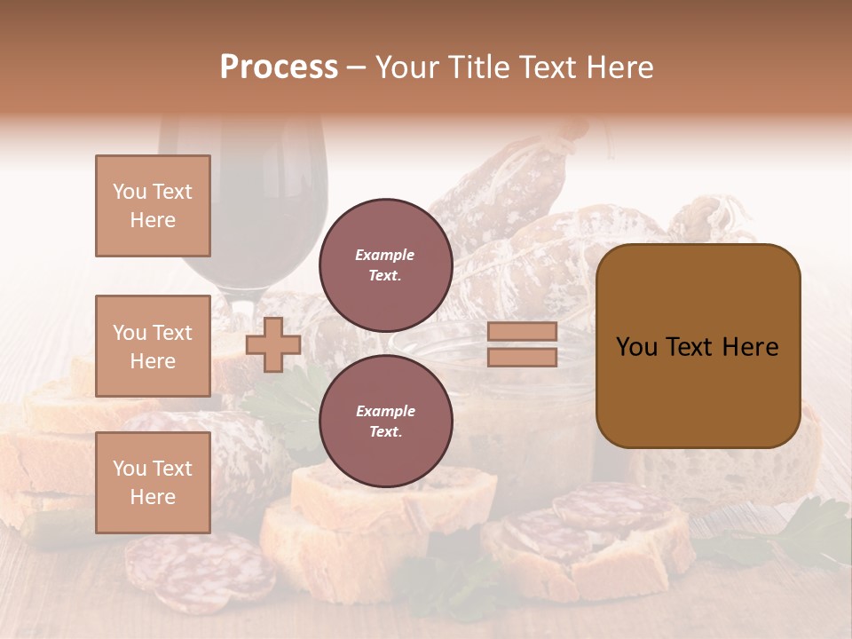 Toast Appetizer Meat PowerPoint Template