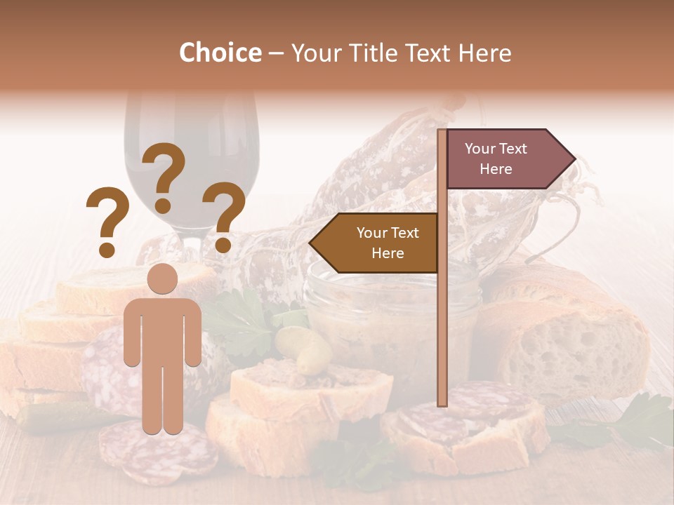 Toast Appetizer Meat PowerPoint Template