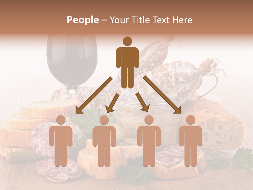 Toast Appetizer Meat PowerPoint Template