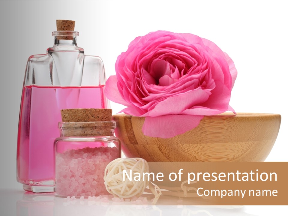 Zen Pamper Products PowerPoint Template