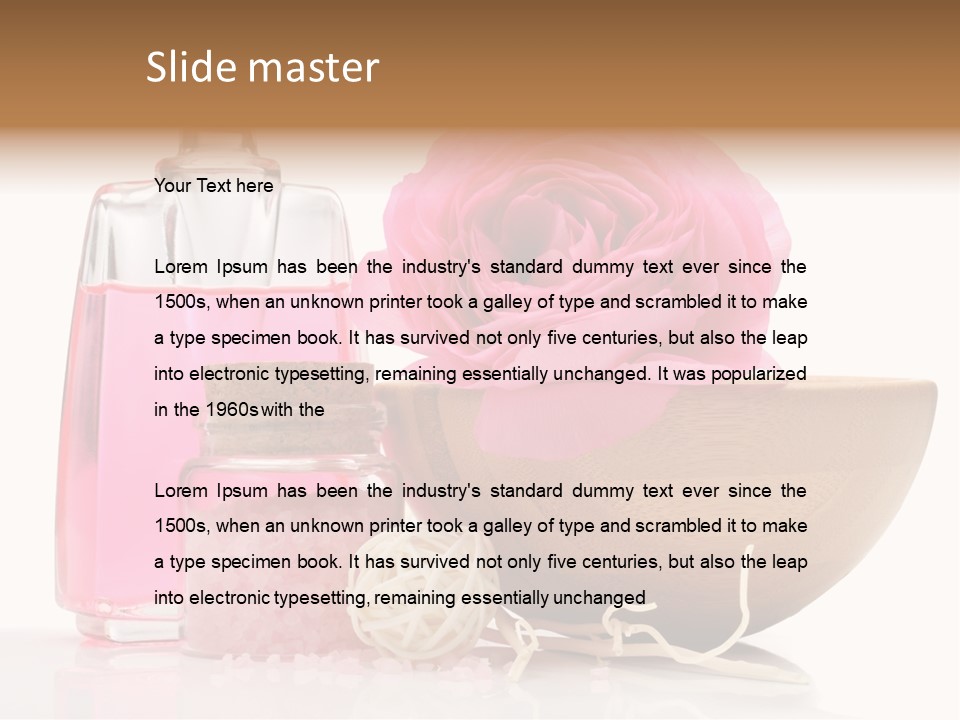 Zen Pamper Products PowerPoint Template