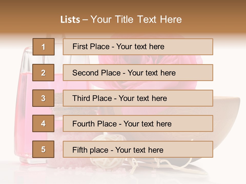 Zen Pamper Products PowerPoint Template