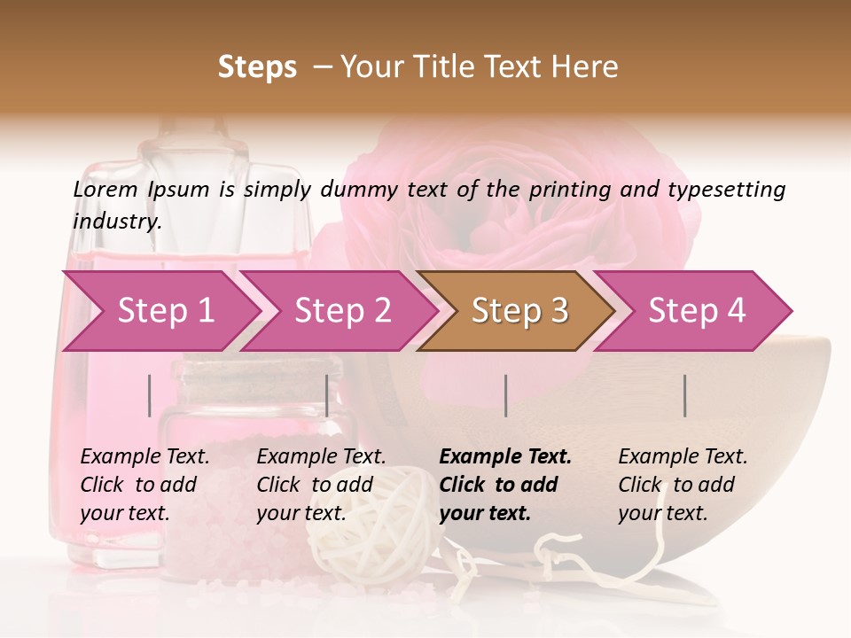 Zen Pamper Products PowerPoint Template