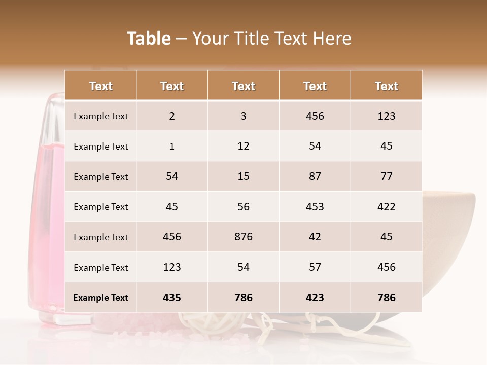 Zen Pamper Products PowerPoint Template
