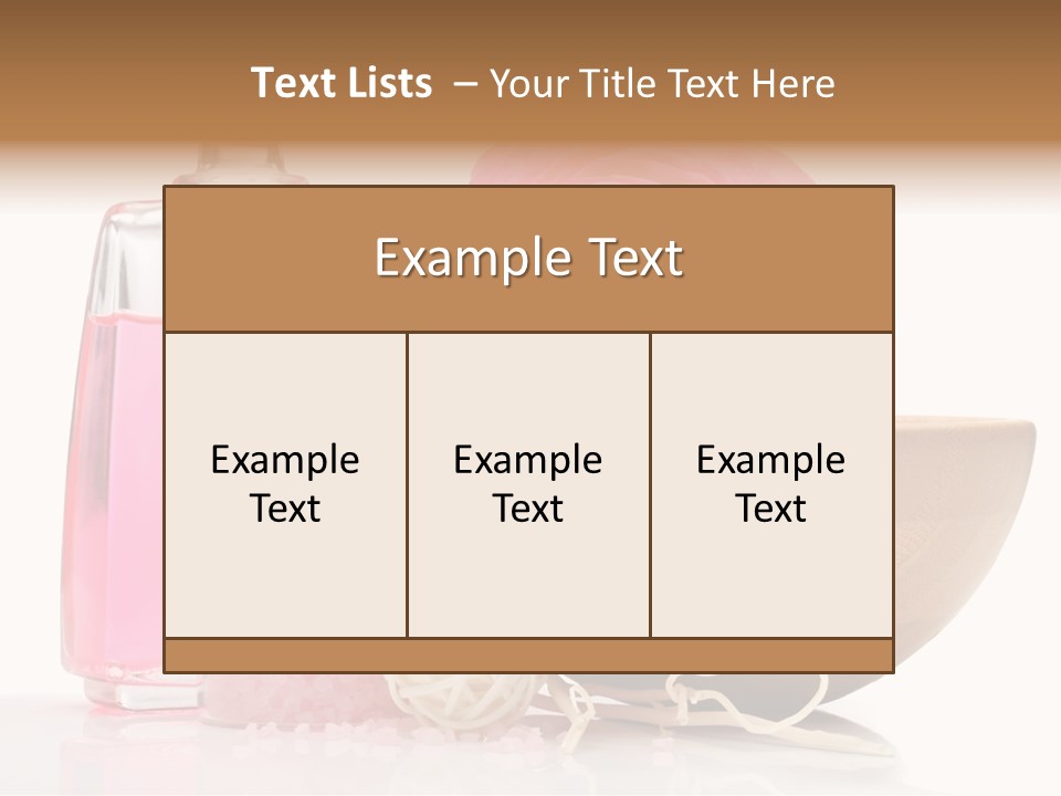 Zen Pamper Products PowerPoint Template