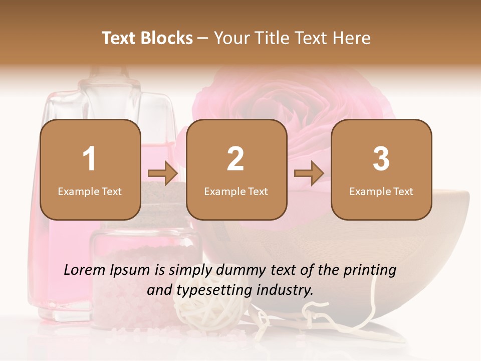 Zen Pamper Products PowerPoint Template