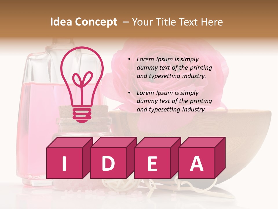 Zen Pamper Products PowerPoint Template