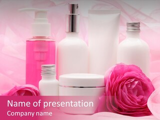 Bottle Persian Buttercup Copy PowerPoint Template