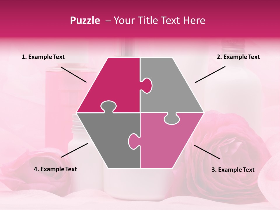 Bottle Persian Buttercup Copy PowerPoint Template