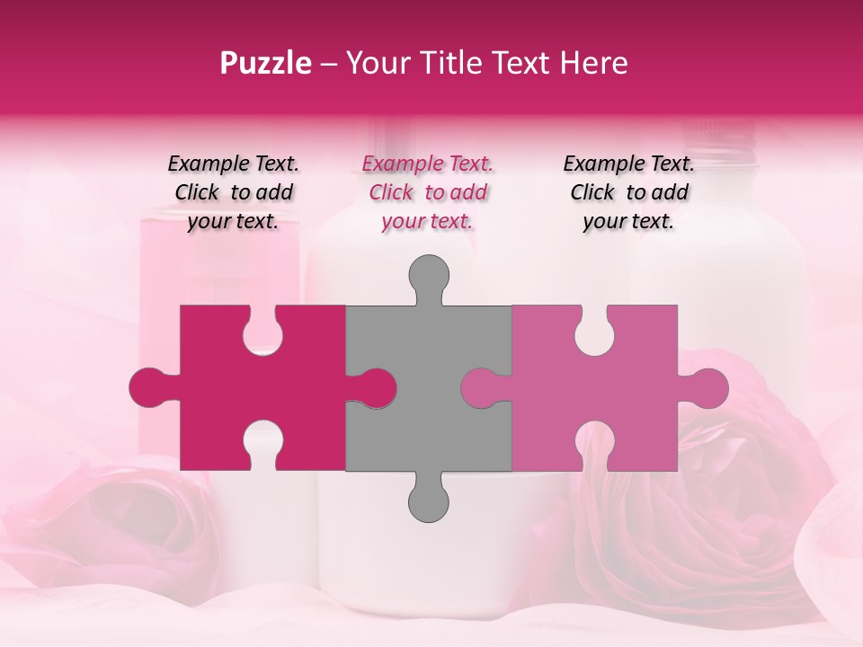 Bottle Persian Buttercup Copy PowerPoint Template