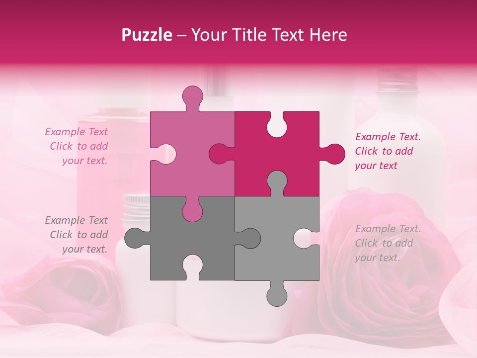 Bottle Persian Buttercup Copy PowerPoint Template