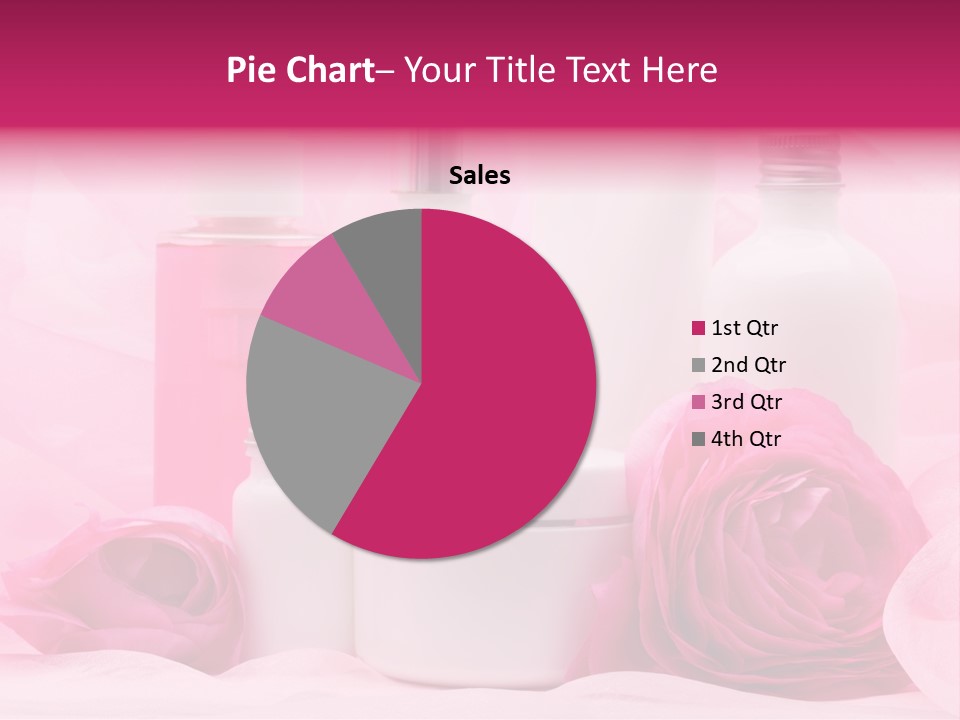 Bottle Persian Buttercup Copy PowerPoint Template