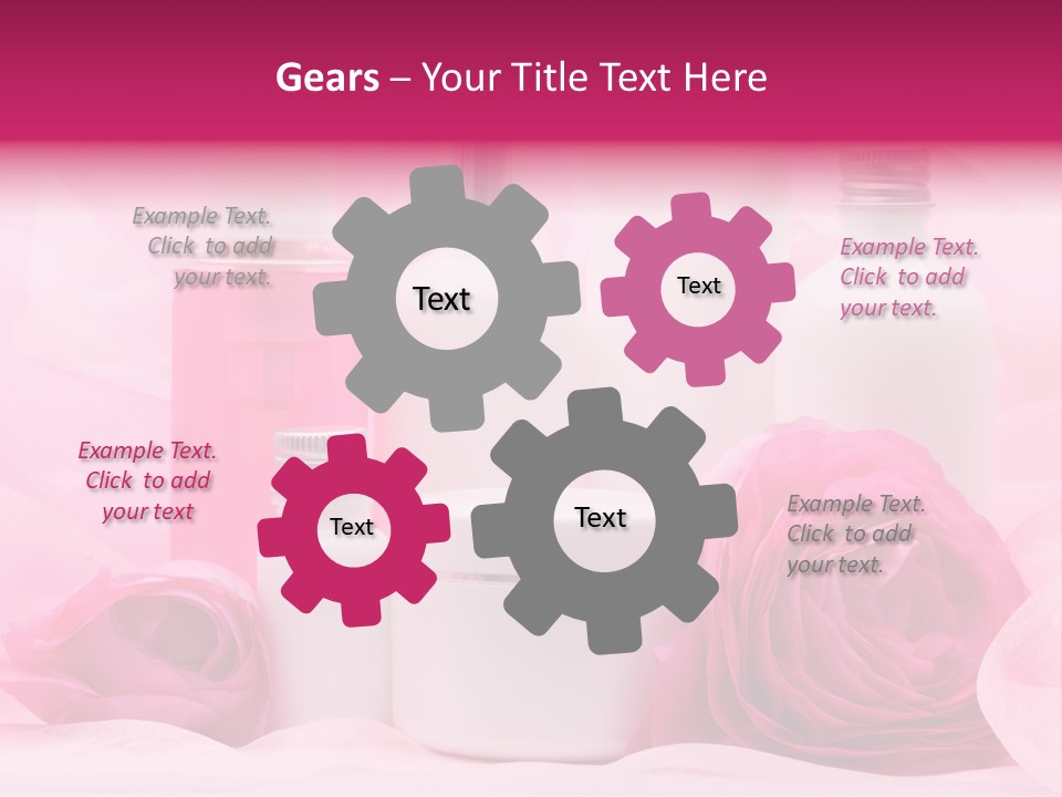 Bottle Persian Buttercup Copy PowerPoint Template