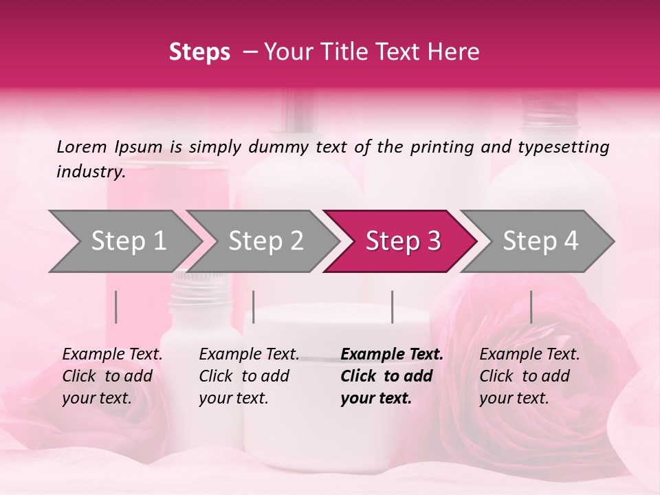 Bottle Persian Buttercup Copy PowerPoint Template