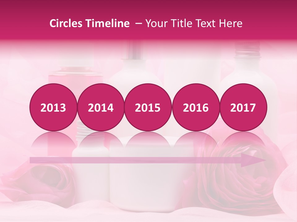 Bottle Persian Buttercup Copy PowerPoint Template