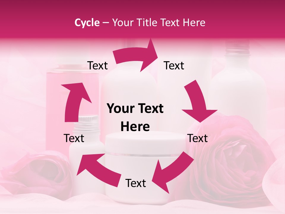 Bottle Persian Buttercup Copy PowerPoint Template