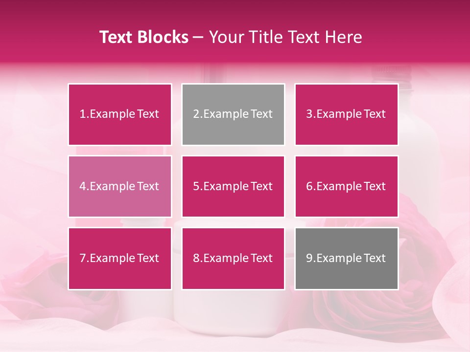 Bottle Persian Buttercup Copy PowerPoint Template