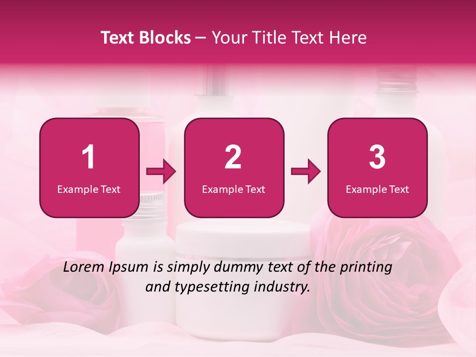 Bottle Persian Buttercup Copy PowerPoint Template