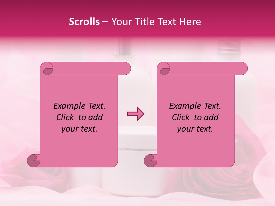 Bottle Persian Buttercup Copy PowerPoint Template