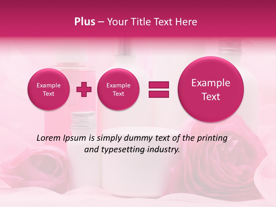 Bottle Persian Buttercup Copy PowerPoint Template