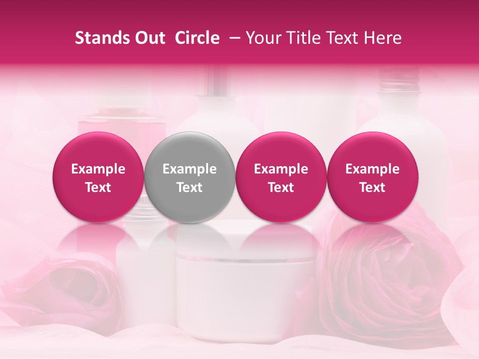 Bottle Persian Buttercup Copy PowerPoint Template